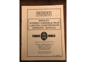 Manley Labs Stereo Variable Mu (41566)