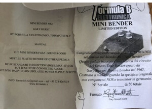 Manuel Mini Bender MK1