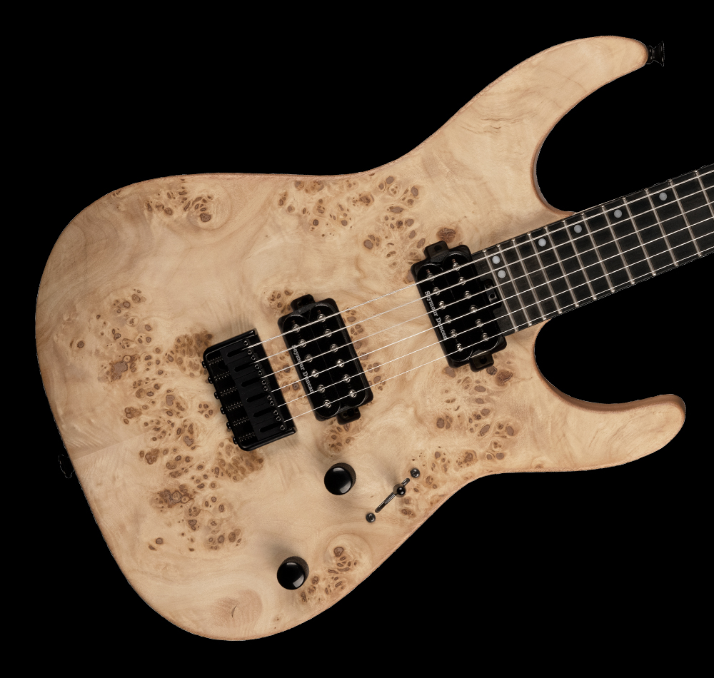 PRO-MOD DK24 HH HT E MAHOGANY WITH POPLAR BURL