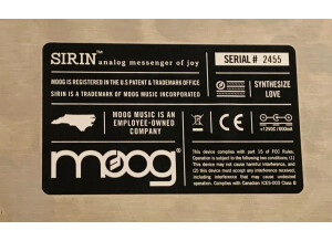 Moog Music Sirin (82860)