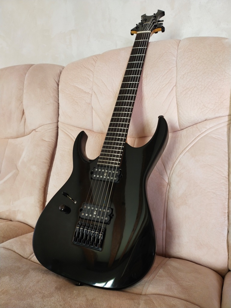 Guitare gaucher 7 cordes Luthier DAC