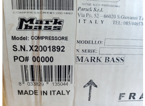 Markbass Compressore box sticker