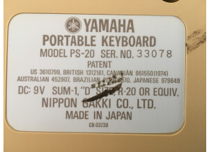 Yamaha PS 20 (73383)