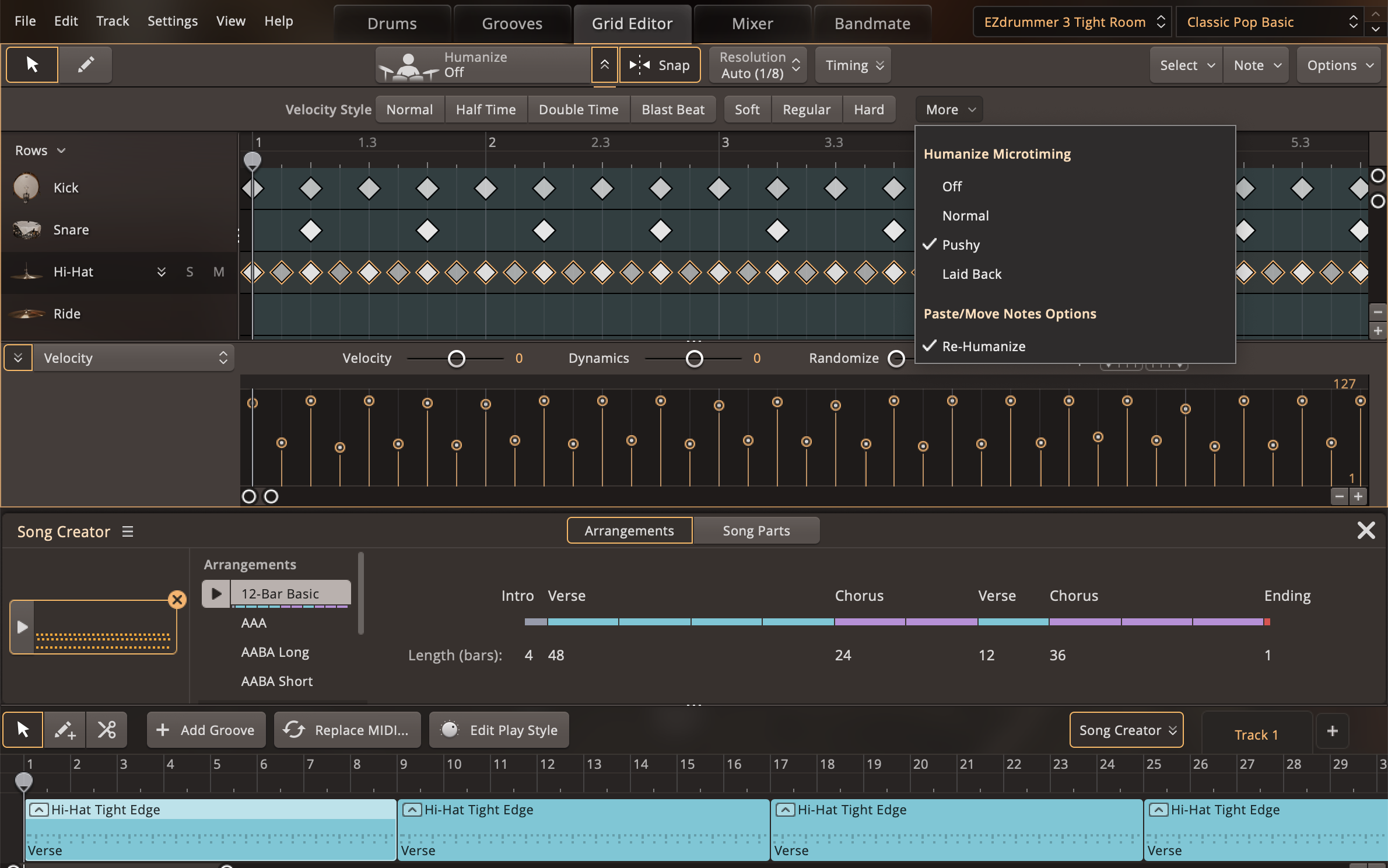 Toontrack EZ Drummer 3 : humanise