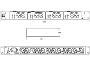 LA Audio MS424