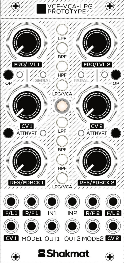 Shakmat Modular VCF VCA LPG : VCF VCA LPG