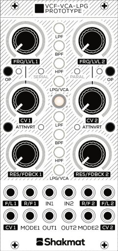 Shakmat Modular VCF VCA LPG : VCF VCA LPG Shakmat Modular VCF VCA LPG : VCF VCA LPG