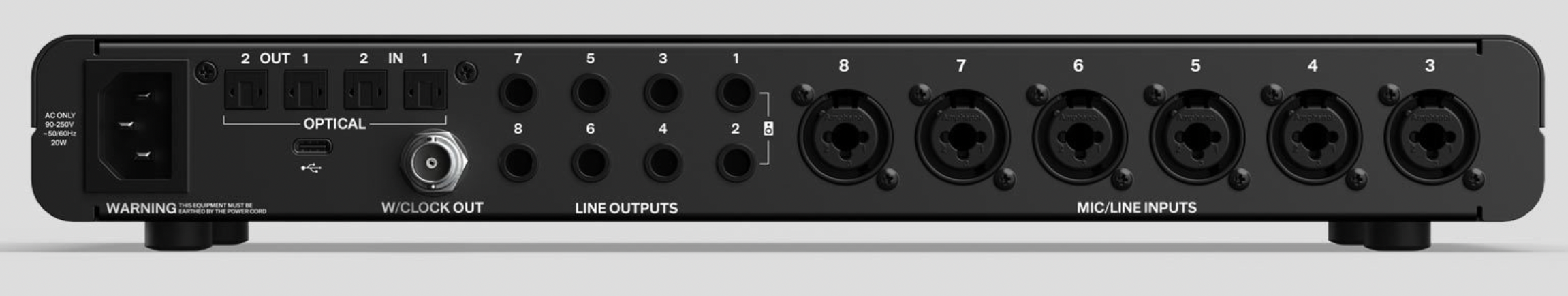 Audient EVO 16 : Back