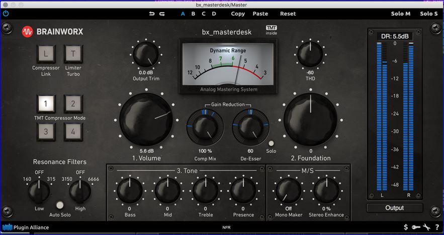 Vends bx Masterdesk de la marque Brainworx (Plugin Alliance)