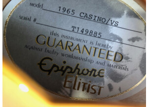 Epiphone Elitist Casino (26617)