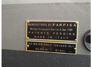 Farfisa Combo Compact (26034)