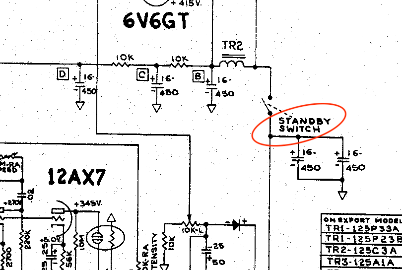 Schema commutateur stanby Fender