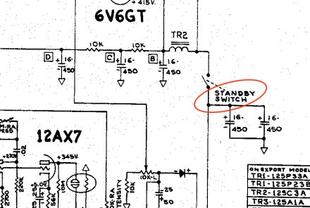 Schema commutateur stanby Fender Schema commutateur stanby Fender