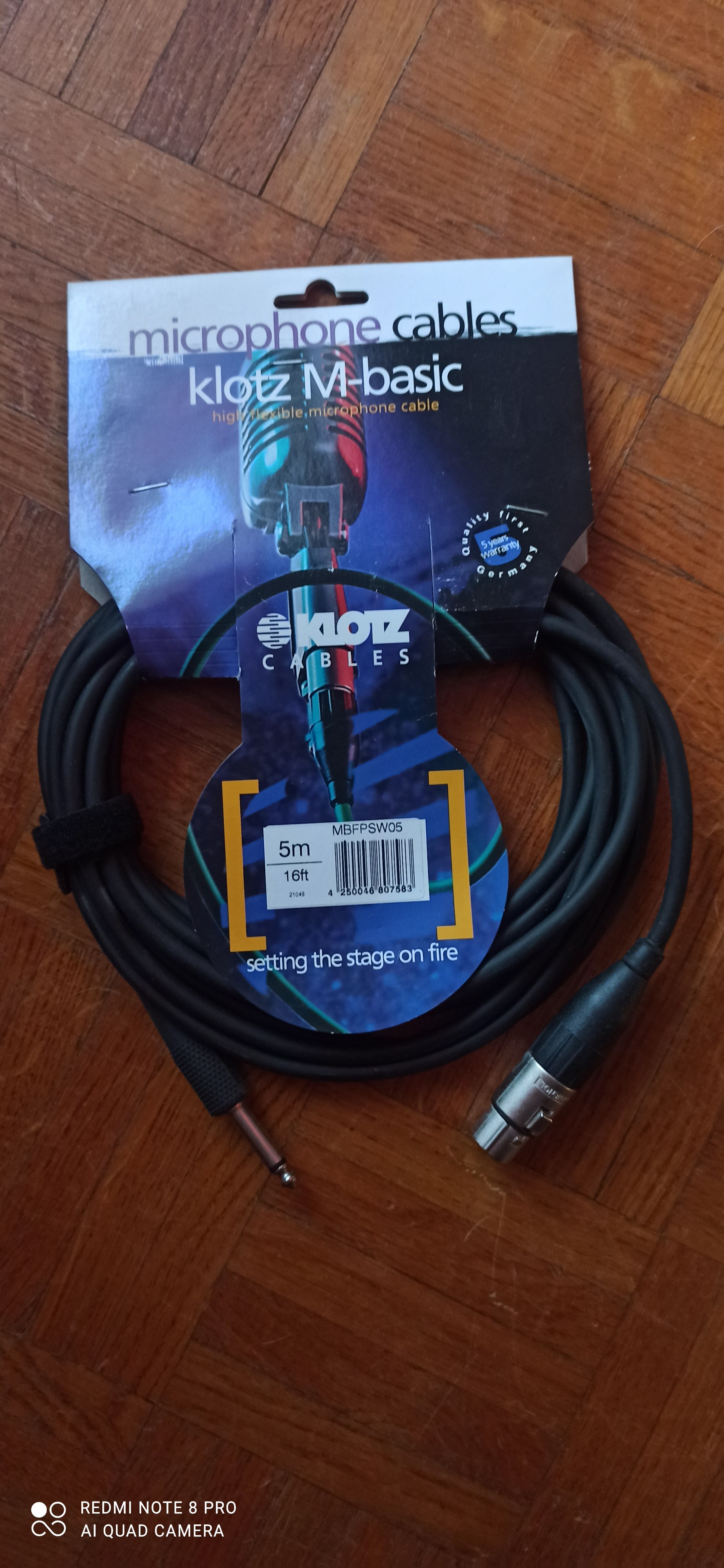 Câbles sono KLOTZ XLR-Jack - Câble microphone Klotz