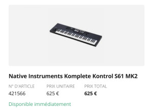 Native Instruments Komplete Kontrol S61 mk2