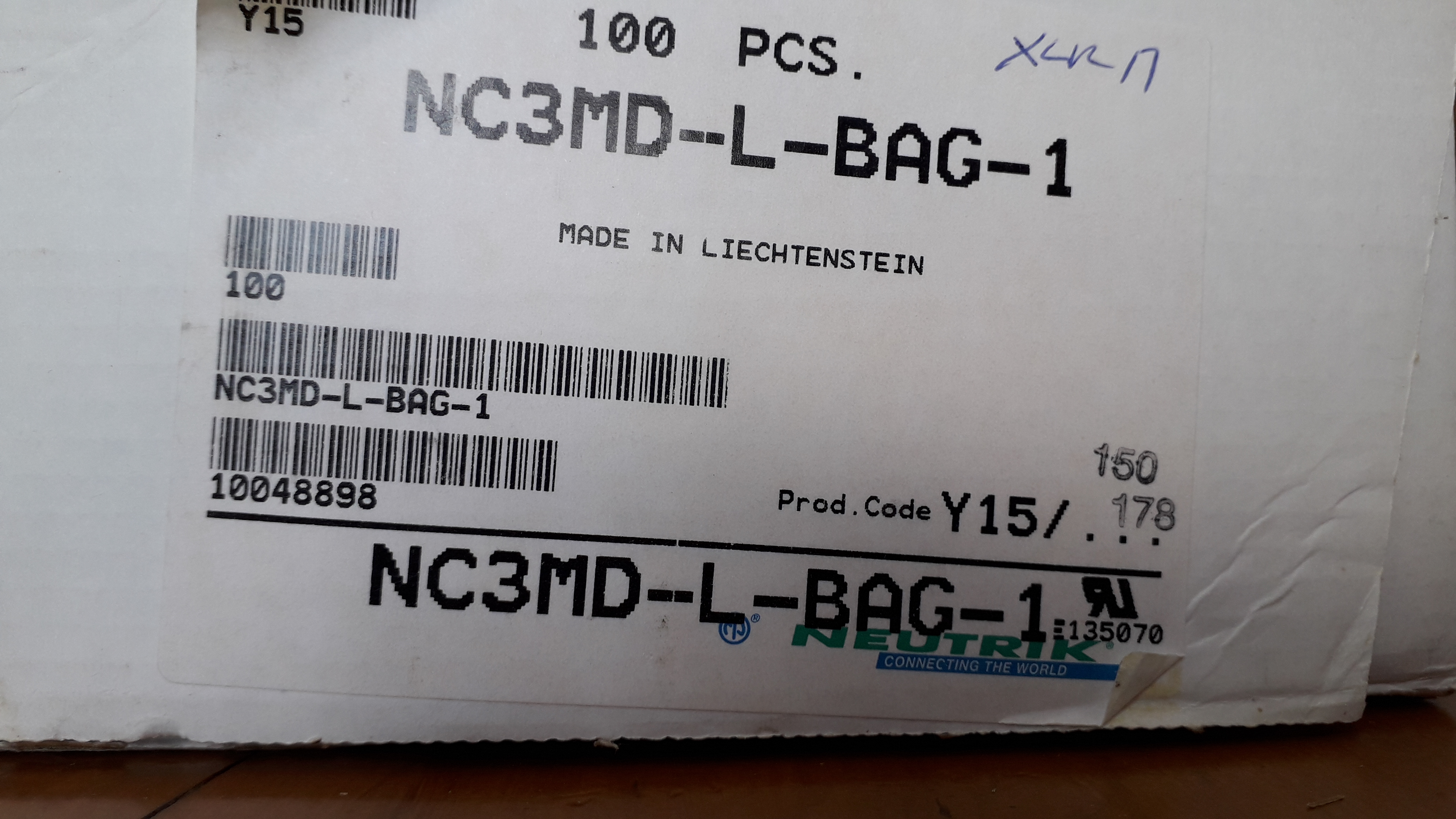 Neutrik NC3MD (33980)