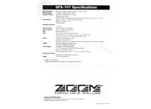 Zoom GFX-707 (30493)