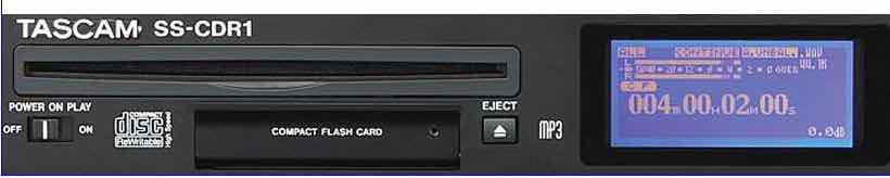 GRAVEUR CD et ENREGISTREUR AUDIO sur Carte CF TASCAM SS-CDR1