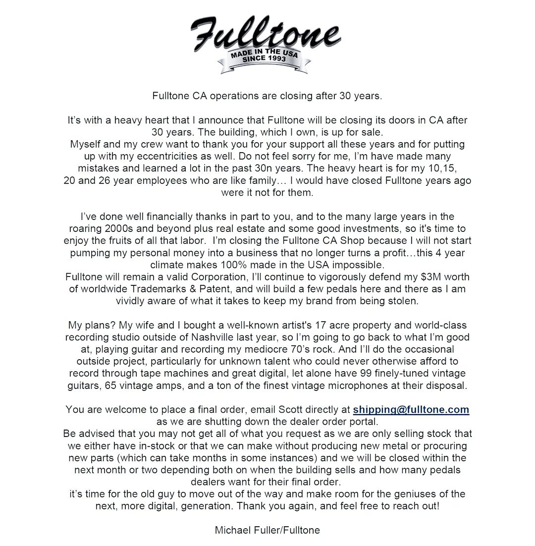 Fulltone-statement