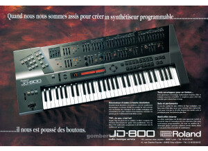 Roland JD-800 Publicité Française