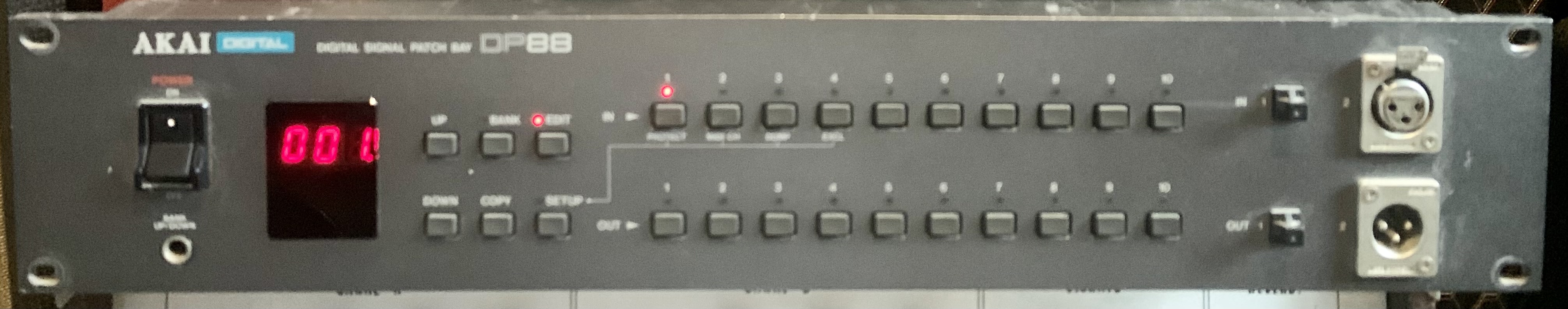 Akai DP 88 Patchbay 10*10 AES/EBu