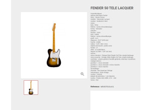 Fender Classic '50s Telecaster Lacquer