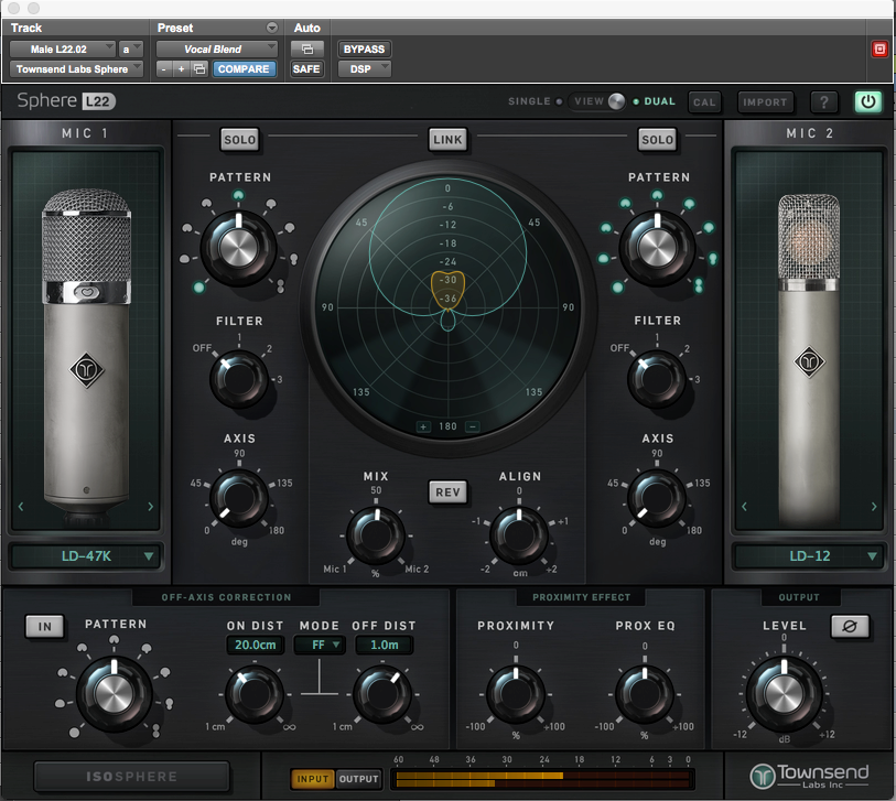 Townsend Labs Sphere L22 : 09 L22 Vocal Blend Preset Mono