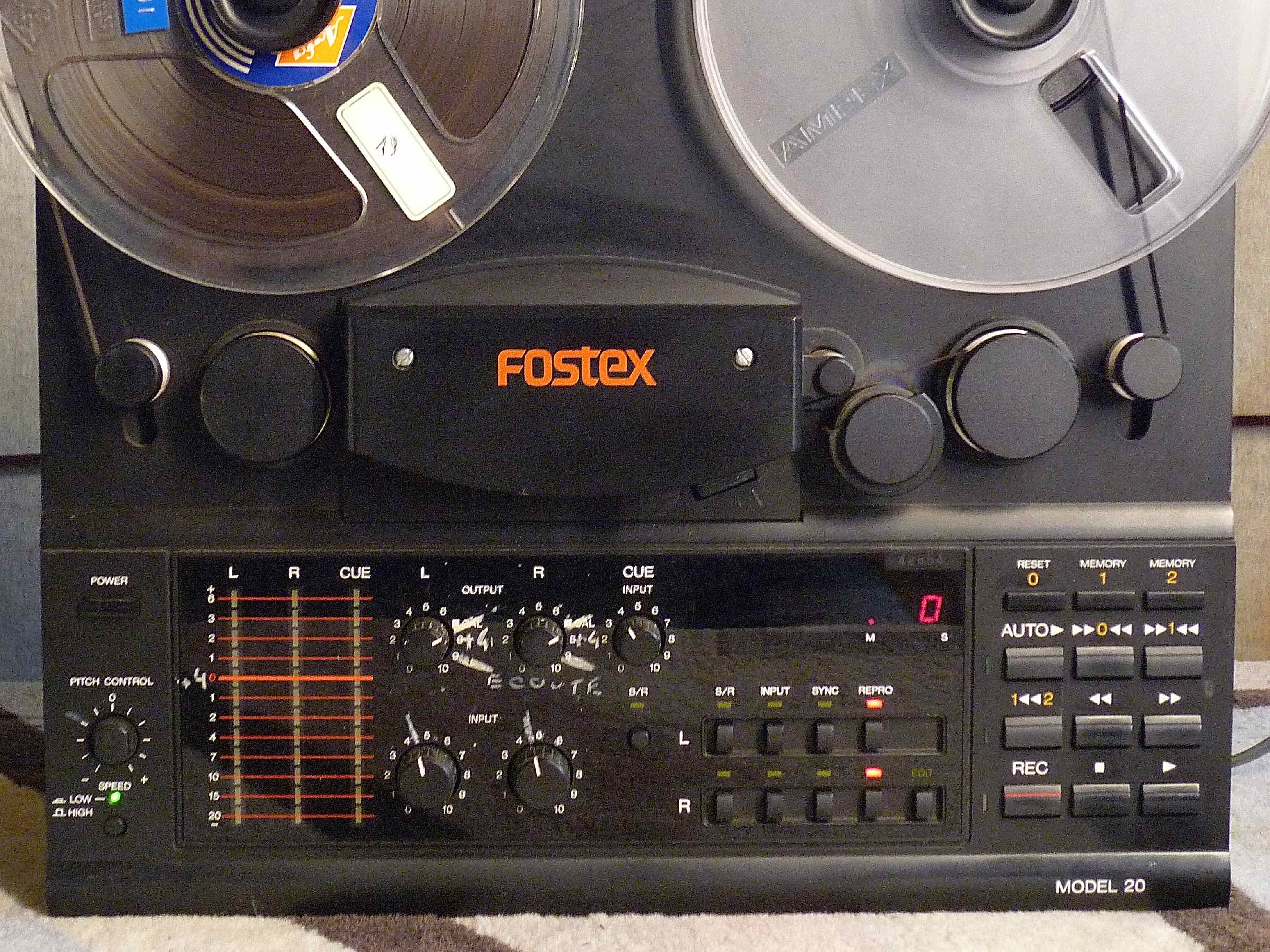 MAGNÉTOPHONE FOSTEX M20 Analogique Stereo 1/4 de pouce