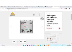 Behringer Tube Ultragain MIC100 (44509)