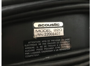 Acoustic Model 220