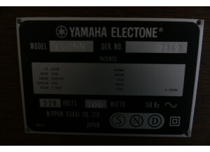 Yamaha Orgue Electone b-5cr