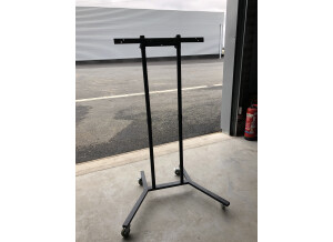 Pied support TV noir