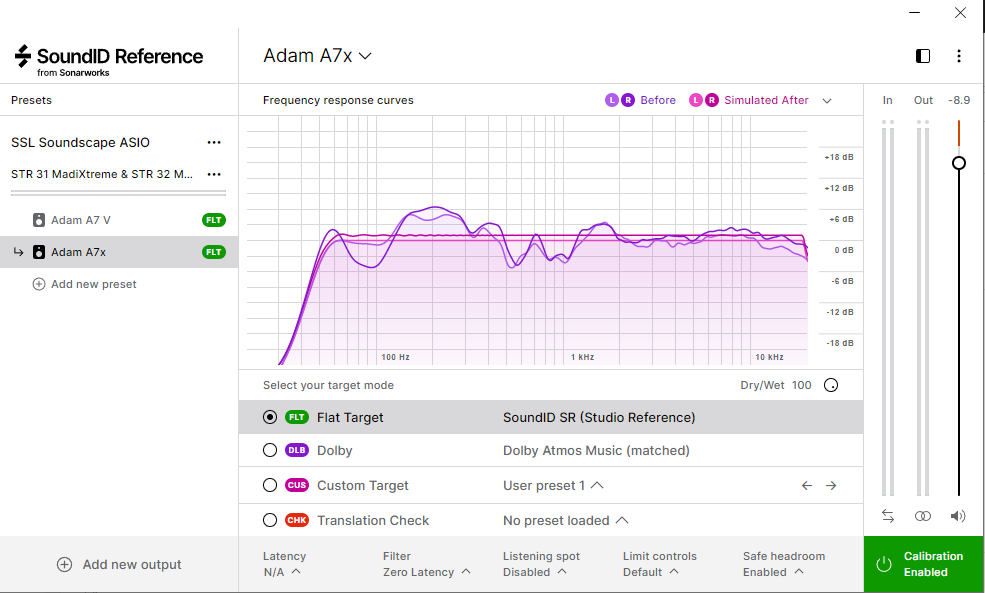 ADAM Audio A7V : soundid mesure a7x