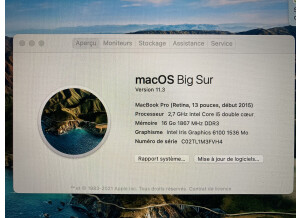Apple MACBOOK Pro Retina 13.3 2.7G