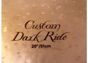 Zildjian K Custom Dark Ride 20"