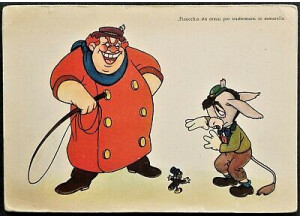 Walt-Disney-Pinocchio-se-transforme-en-âne-Jiminy