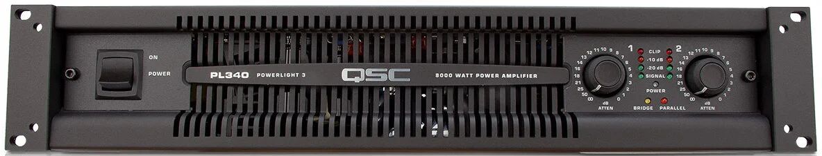 アンプ QSC PL340 QSC PL340 PowerLight 3 Series 800 Watt Professional Power PL340