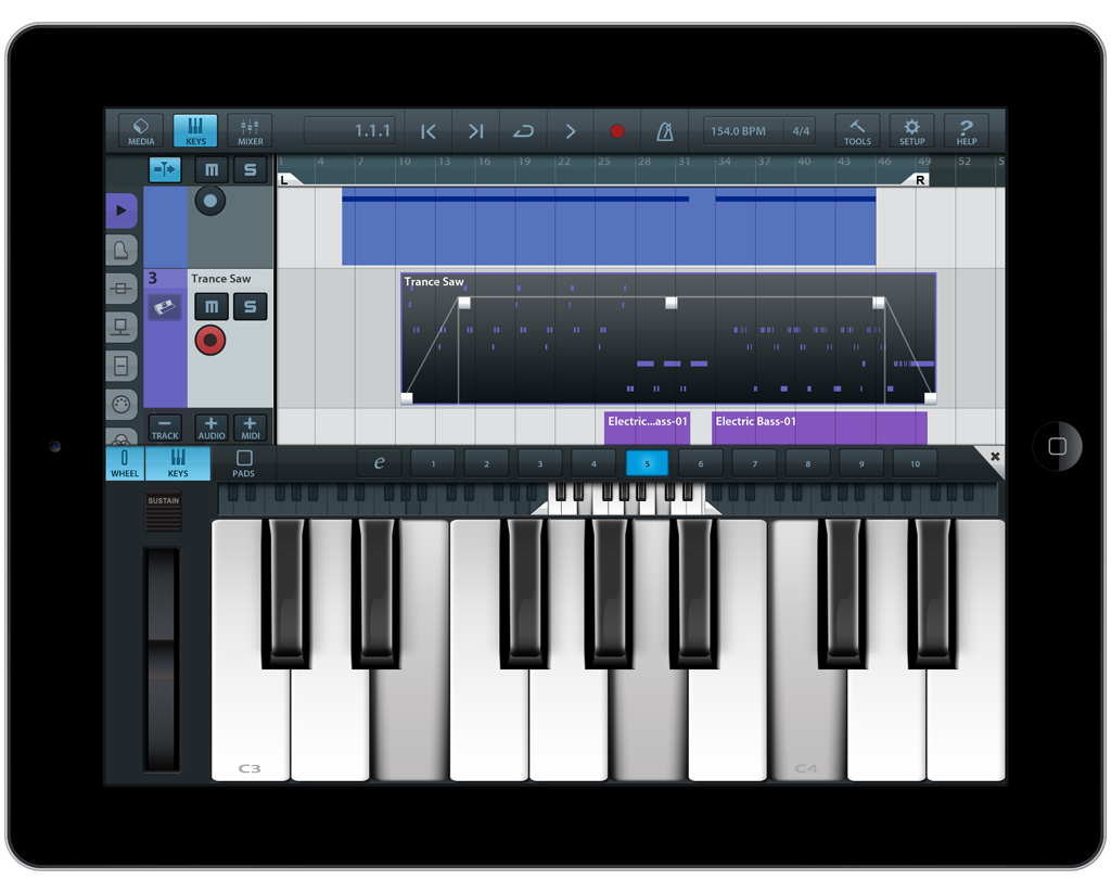 Steinberg Cubasis iPad