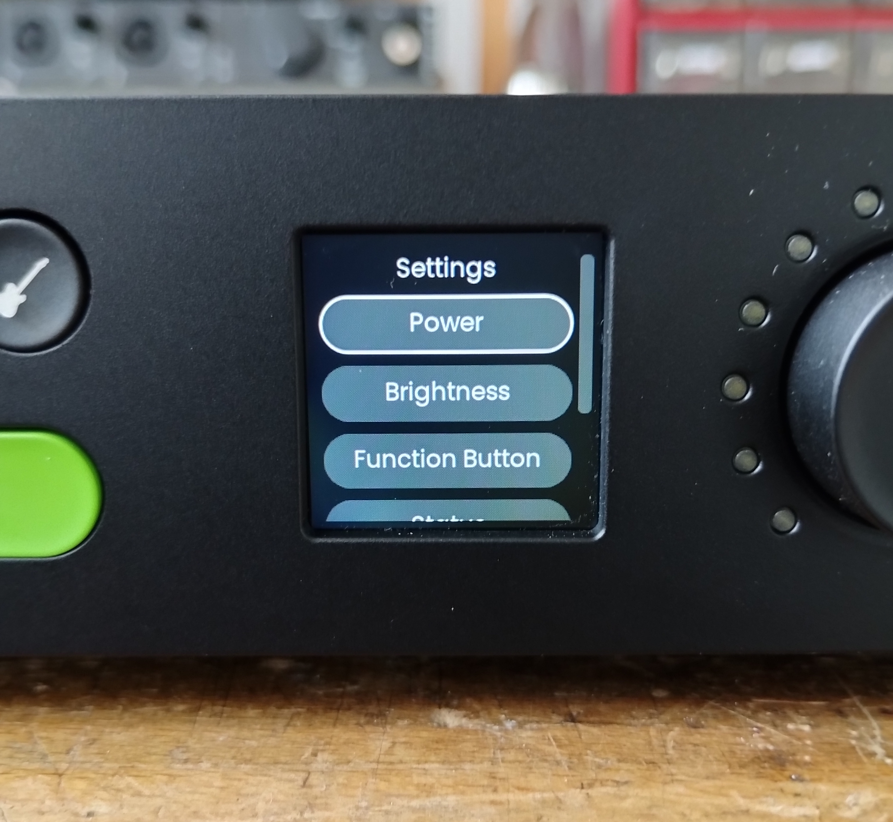 Audient EVO 16 : EVO16 UIMenu