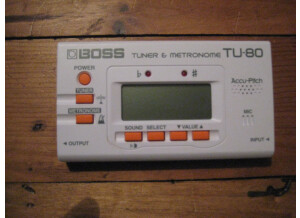 Boss TU-80 Tuner & Metronome - White