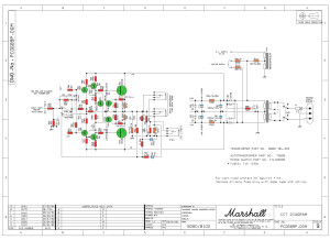 Marshall VS 80V Schéma Ampli