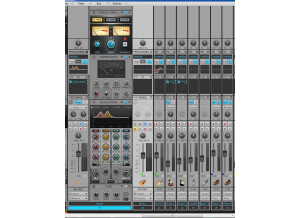 Vue console complète et pistes rétrécies