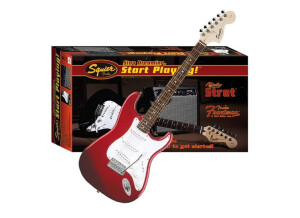 Squier Stop Dreaming, Start Playing Set: Affinity Strat Special with Fender Frontman 15G - Metallic Red