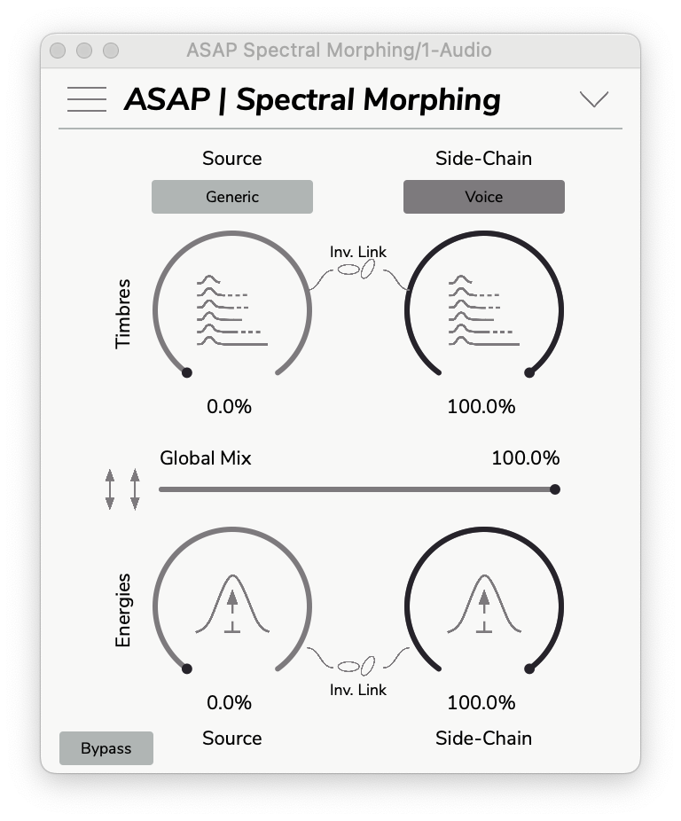 Ircam ASAP : spectral-morphing