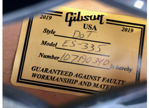 Gibson ES-335 Dot Plain Gloss (27590)