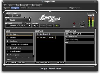 Applied Acoustic Systems Lounge Lizard 4 Applied Acoustic Systems Lounge Lizard 4