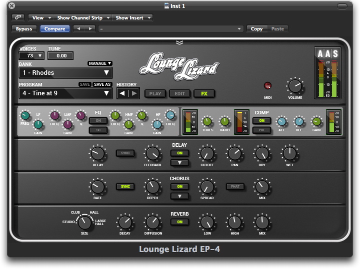 Applied Acoustic Systems Lounge Lizard 4