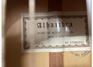 Alhambra Guitars 7 Fy CT E2