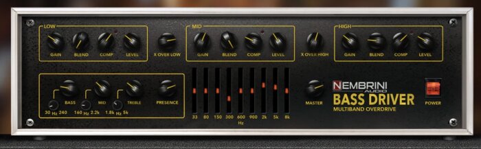 Nembrini Audio Bass Driver Multiband Overdrive Bass Amplifier : Nembrini Audio Bass Driver Multiband Overdrive Bass Amplifier (76835) Nembrini Audio Bass Driver Multiband Overdrive Bass Amplifier : Nembrini Audio Bass Driver Multiband Overdrive Bass Amplifier (76835)