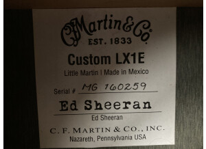 Martin & Co LX1E Ed Sheeran